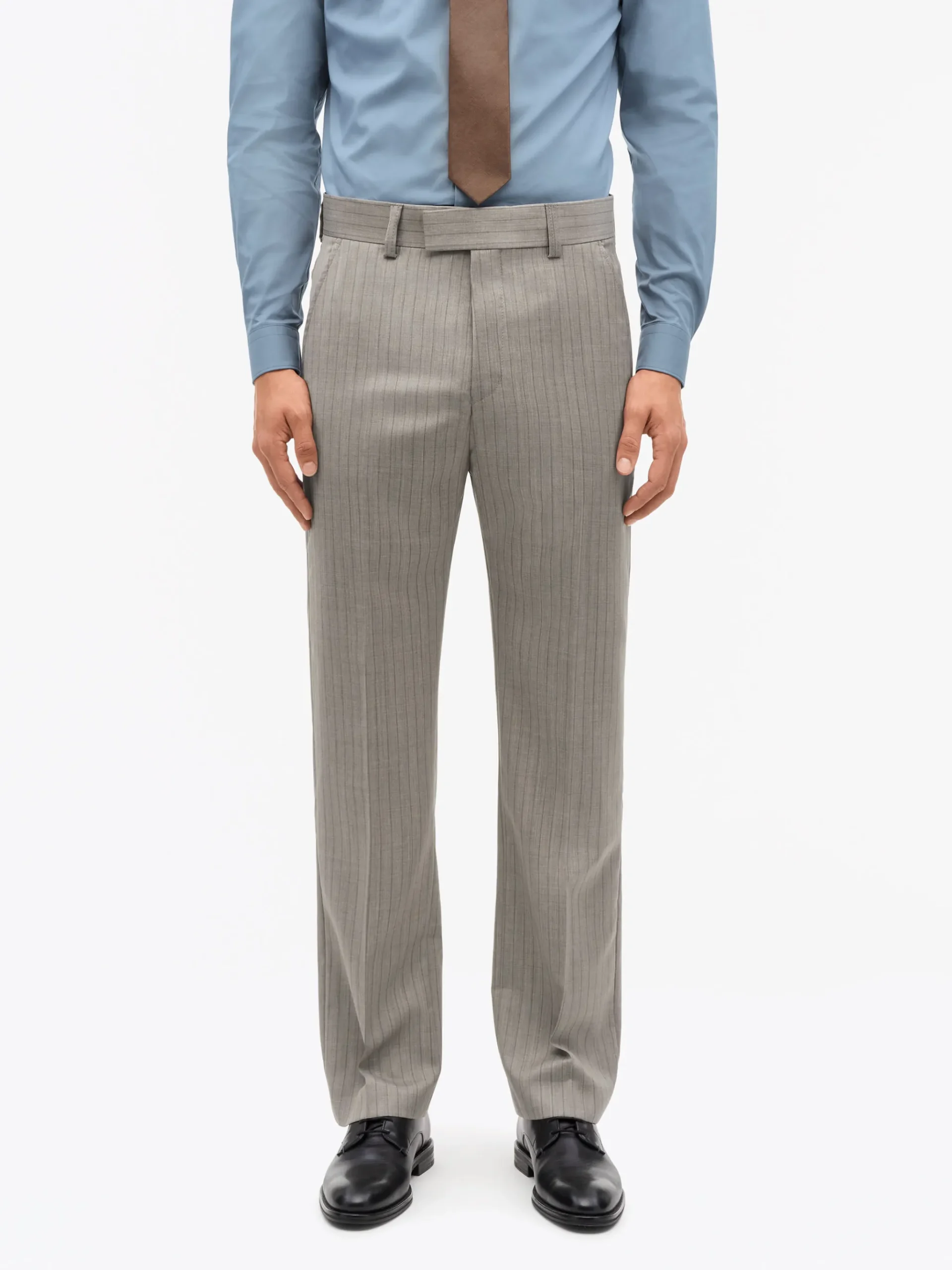 Ease pinstripe kostym i ull