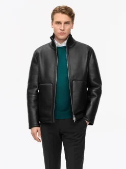 Erling Shearling Läderjacka