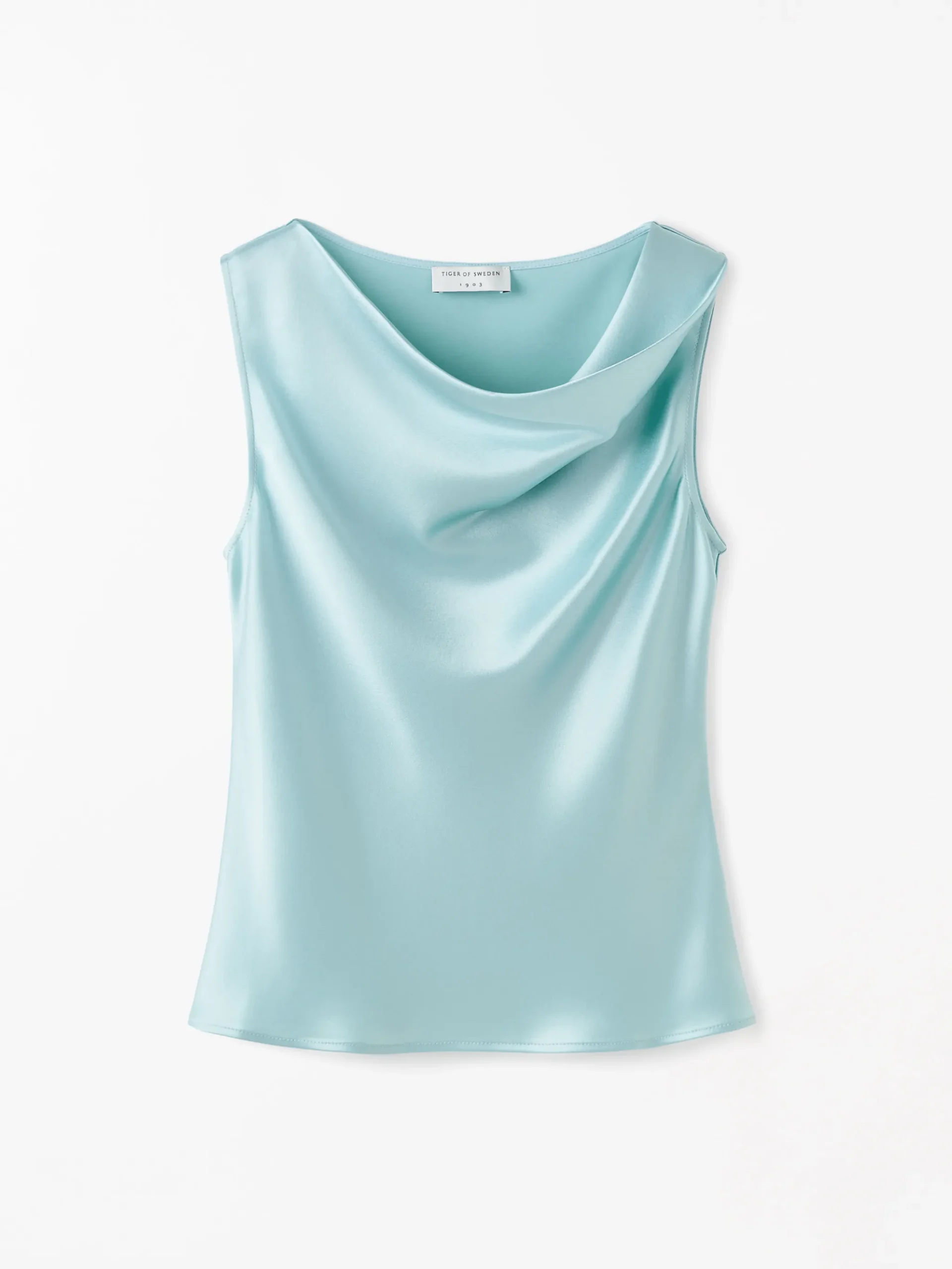 Helvie Ärmlös Satintopp