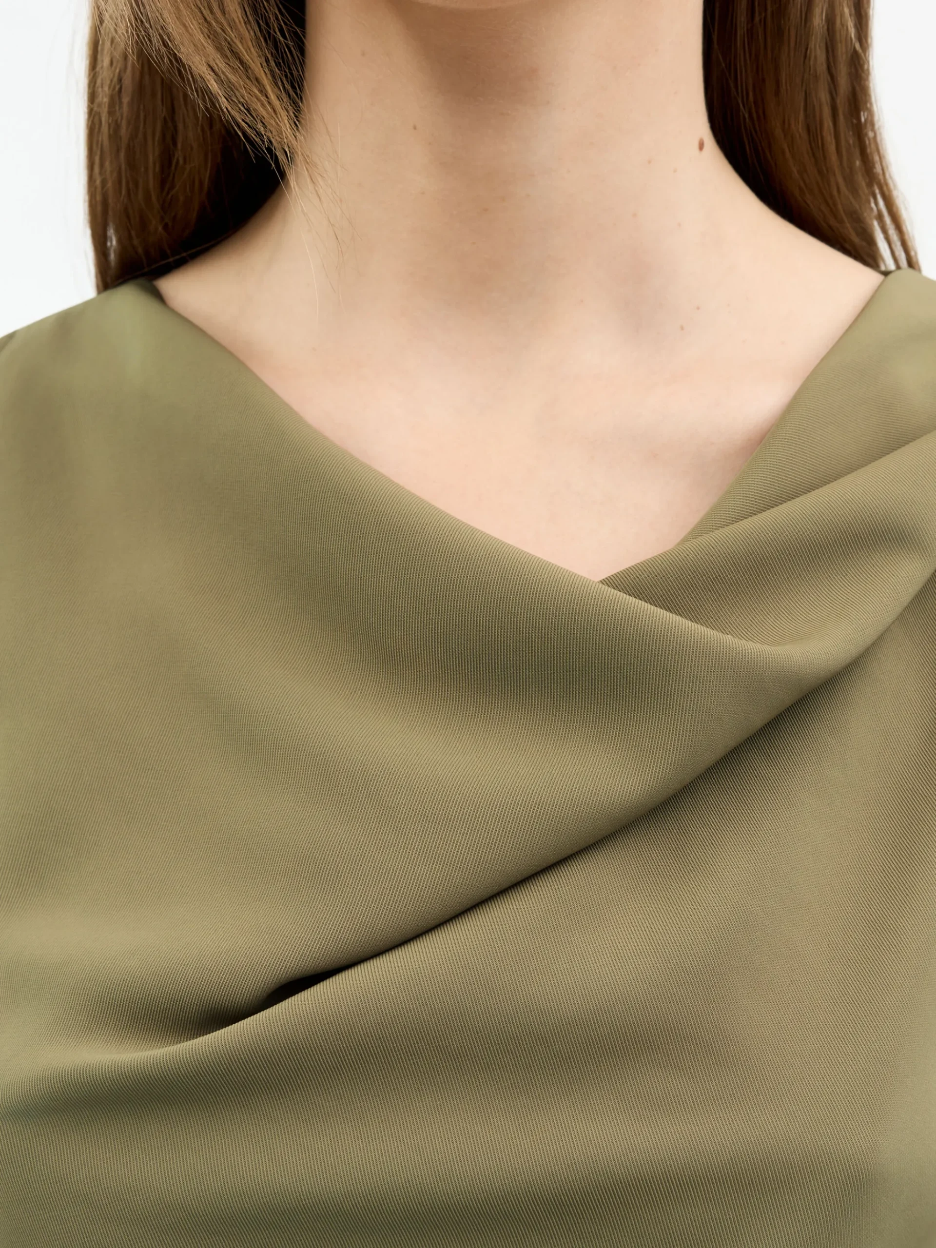 Helvie Ärmlös Satin Topp