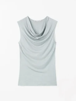 Jela Cowl-Neck Topp