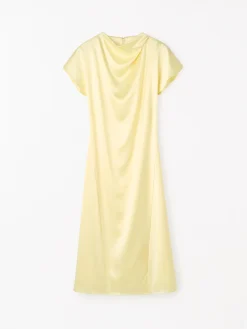 Leilani Draperad Satinklänning