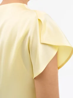 Leilani Draperad Satinklänning