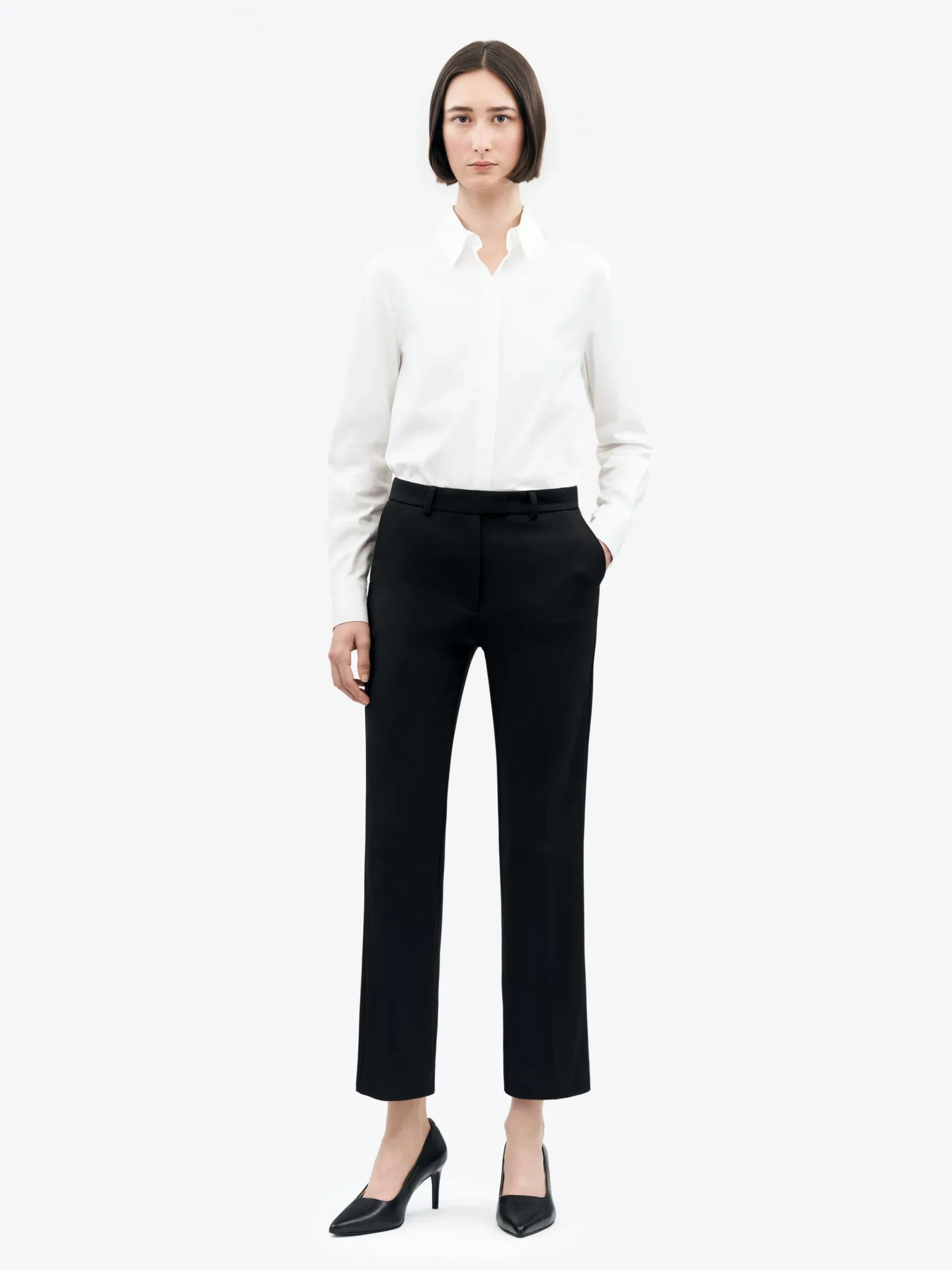 Noora 3 Slim Cropped Byxor