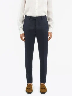Tenuta Slim-Fit Byxor i Linne