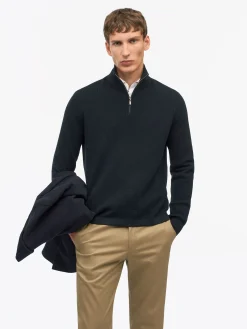 Travis Waffle-Stitch Half-Zip